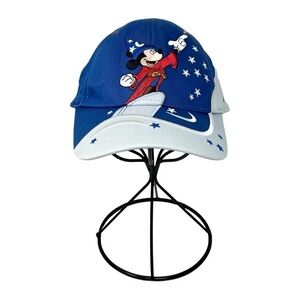WALT DISNEY WORLD Mickey Fantasia Sorcerer Size Youth Blue White Cap